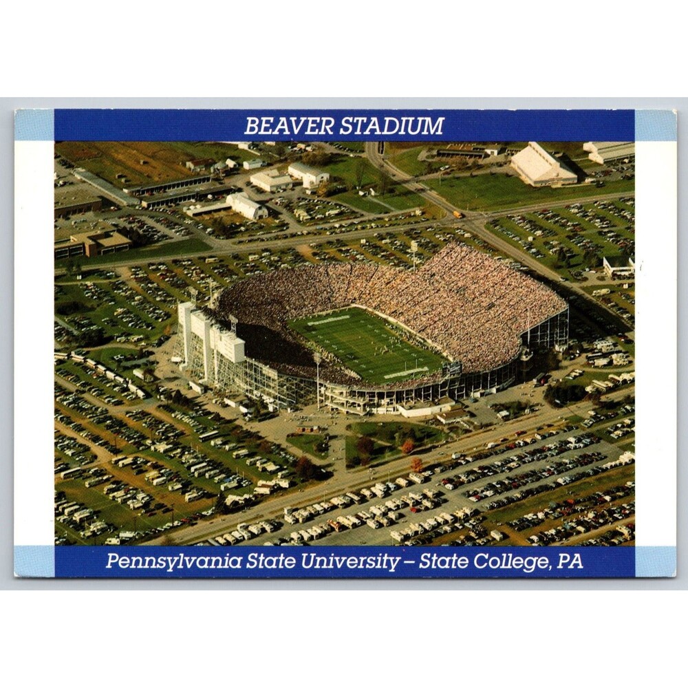 Vintage Postcard Beaver Stadium Penn State University State College PA 4x6